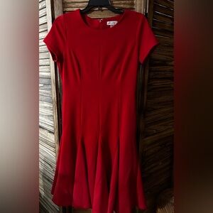 Calvin Klein Red Midi Dress